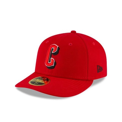 Red Cincinnati Reds Hat - New Era MLB Ligature Low Profile 59FIFTY Fitted Caps USA6508943